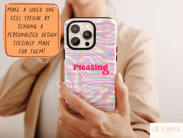 Cyber Aesthetic Phone Case – Y2K Holographic Design