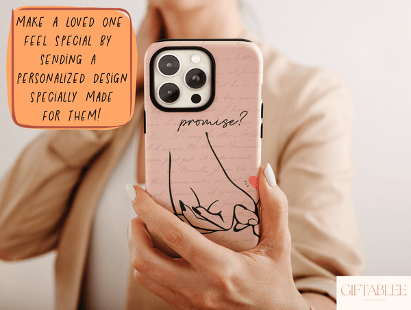 Couple Promise Phone Case – Matching Pinky Promise Design