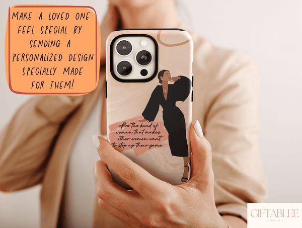 Black Boss Lady Phone Case – Chic Inspirational Quote Design