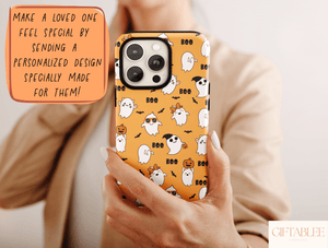 Cute Ghost Phone Case – BOO Halloween Ghost Pattern Cover