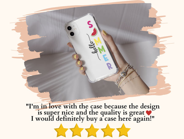 Hello Summer Phone Case – Colorful Watermelon & Custom Summer Design