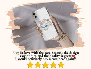 Summer Beach Phone Case – Colorful Retro Tropical Beach Scene
