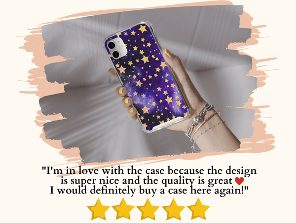 Twinkling Stars Phone Case – Dreamy Galaxy Celestial Design