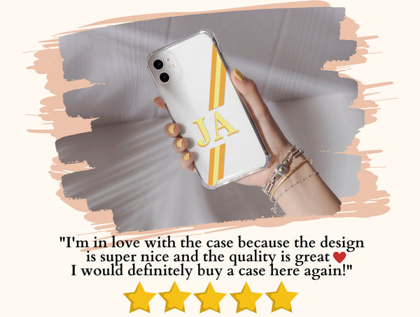 Retro Monogram Phone Case – Personalized Initial Design