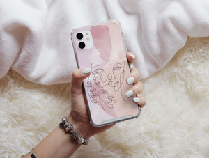 Faces Line Art Phone Case – Feminine Art Lovers