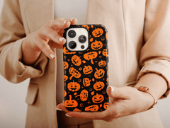Pumpkin Print Phone Case – Cute Halloween Jack O Lantern Cover