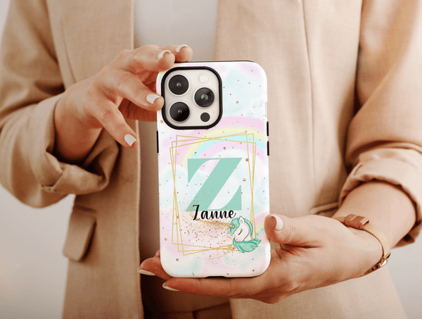 Personalized Unicorn Kids Phone Case – Custom Name & Monogram
