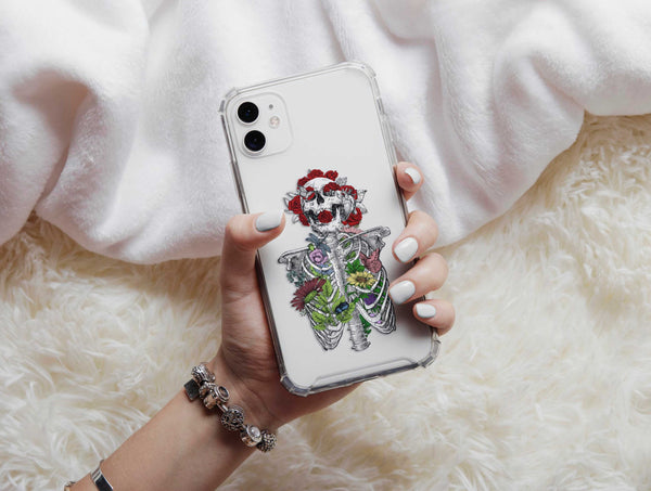 Skeleton Flower Art Phone Case – Gothic Lovers