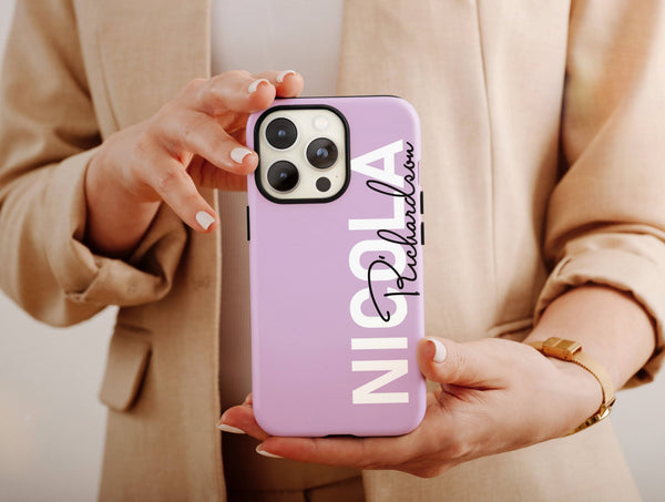 Personalized Name Phone Case – Modern Custom Typography Design