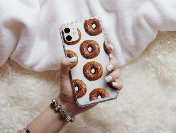 Chocolate Donut Phone Case – Cute Dessert Pattern Phone Cover