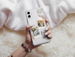 Polaroid Photo Collage Phone Case – Personalized Vintage Memory Design