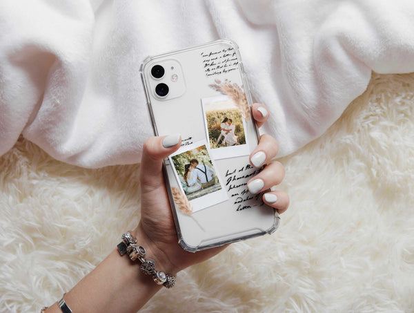 Polaroid Photo Collage Phone Case – Personalized Vintage Memory Design