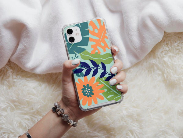 Tropical Flowers Phone Case – Colorful Summer Botanical Style