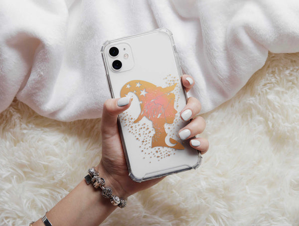 Halloween Witchy Phone Case – Celestial Moon & Witch Design