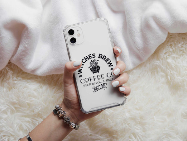 Witches Brew Phone Case – Vintage Witch Coffee Halloween Art