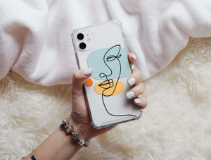 Aesthetic Lines Phone Case – Minimalist Abstract Line Art Phone Cover