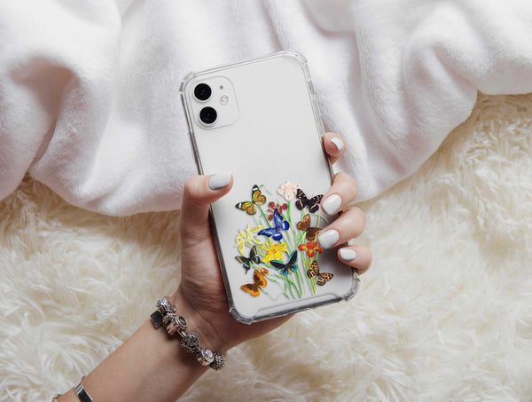 Butterfly Botanical Print Phone Case – Nature Lover Gift