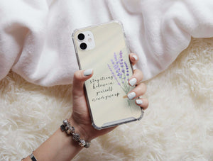 Stay Strong Phone Case – Inspirational Floral Quote Design