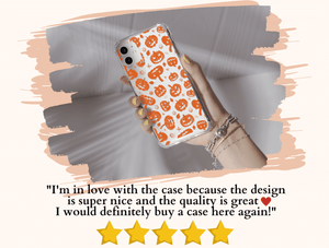 Pumpkin Print Phone Case – Cute Halloween Jack O Lantern Cover