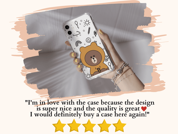 Kawaii Bear Phone Case – Cute Cartoon Bear Protective Cover