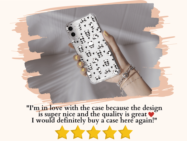 Kawaii Panda Phone Case – Cute Cartoon Panda Pattern & Pastel Animal Design