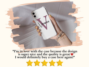 Monogram Name Phone Case – Personalized Initial & Elegant Cursive Design