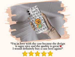 Cute Halloween Phone Case – Pumpkin Character & Jack O'Lantern