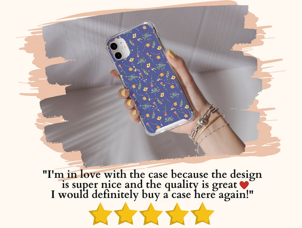Colorful Wildflower Phone Case – Cottagecore Floral & Botanical Design