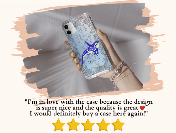 Orca Art Phone Case – Colorful Artistic Whale Ocean Design