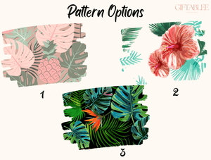 Tropical Pattern Phone Case – Pastel Monstera, Pink Pineapple & Floral Botanical Design
