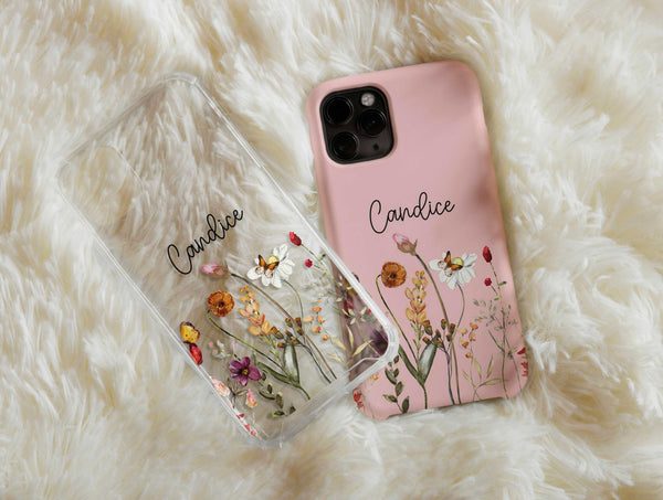 Wildflower Name Phone Case – Floral Gift for Flower Lovers