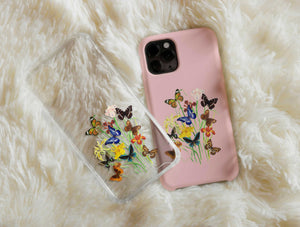 Butterfly Botanical Print Phone Case – Nature Lover Gift