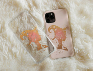 Halloween Witchy Phone Case – Celestial Moon & Witch Design