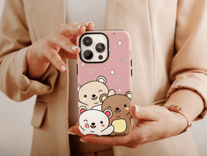 Cute Bear Phone Case – Adorable Kawaii Cartoon Bear Design