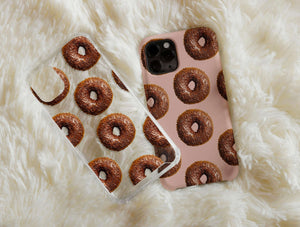 Chocolate Donut Phone Case – Cute Dessert Pattern Phone Cover