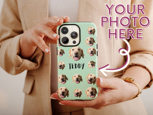 Fur Baby Phone Case – Personalized Dog Portrait & Custom Name Gift