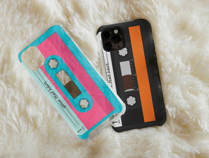 Custom Cassette Tape Phone Case – Personalized Retro Music Design