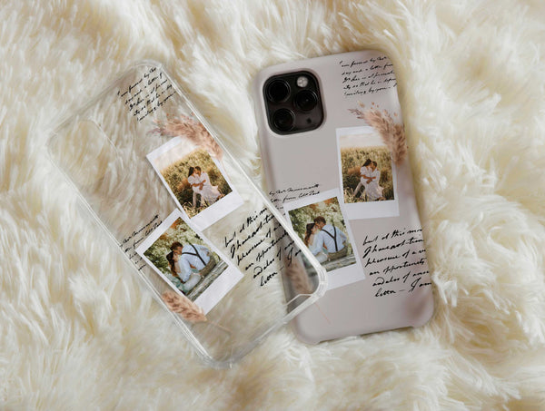 Polaroid Photo Collage Phone Case – Personalized Vintage Memory Design