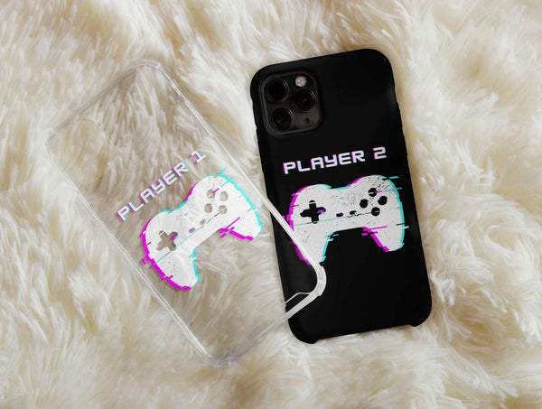 Video Game Phone Case – Player 1 & Player 2 Gamer Cover
