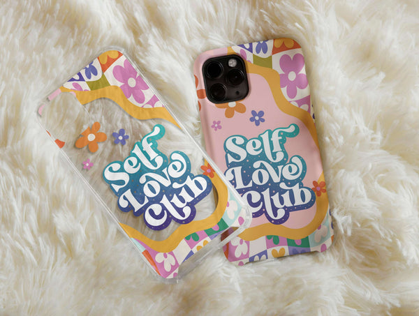 Self Love Phone Case – Colorful Retro Self Love Club Design