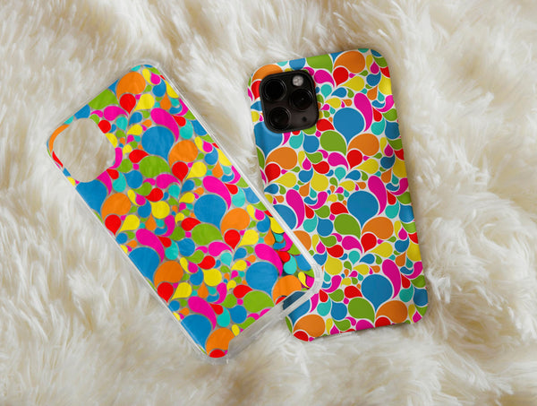 Colorful Abstract Phone Case – Modern Geometric Art Design