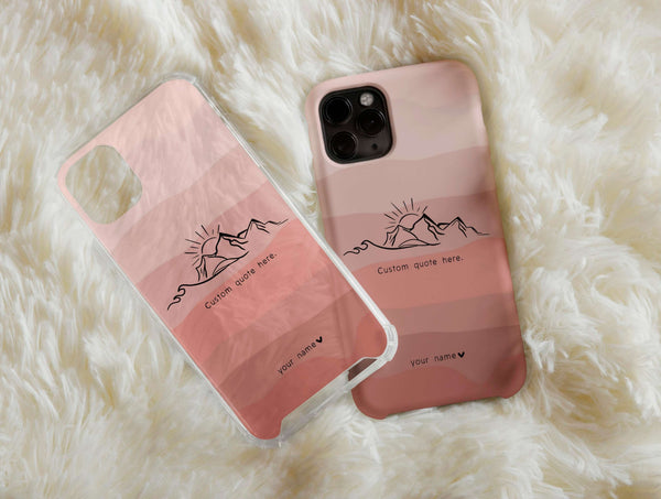 Custom Quote Phone Case – Personalized Nature Quote Phone Cover