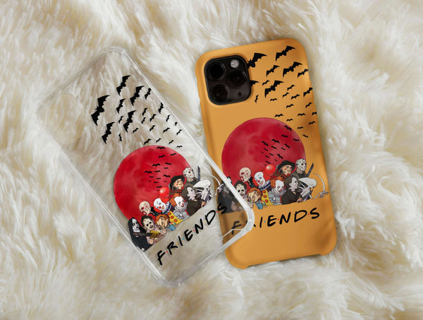 Horror Friends Phone Case – Retro Horror Movie Fan Halloween Accessory