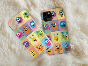 Monster Cartoon Creature Phone Case – Cute Colorful Kawaii Monster Design