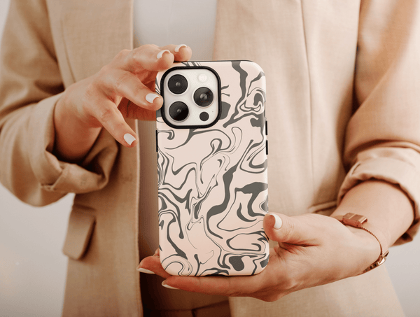 Line Art Pattern Phone Case – Abstract Minimalist & Modern Artistic Design