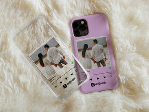 Custom Playlist Phone Case – Personalized Photo, Song & Artist Music Design