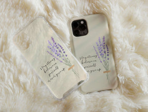 Stay Strong Phone Case – Inspirational Floral Quote Design