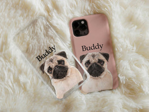 Pet Painting Portrait Phone Case – Pet Lovers