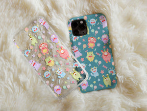 Pastel Monster Phone Case – Cute Kawaii Cartoon Monster Pattern