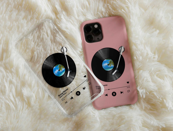 Music Vinyl Phone Case – Personalized Retro Record Player Design